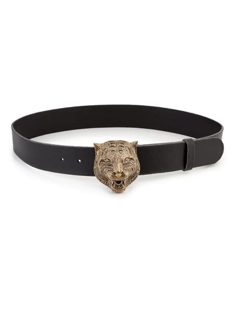 gucci belt lion head|gucci tiger head leather belt.